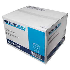 Food Container Base Paperboard White Round Squat 500/Case