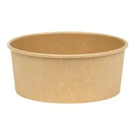 Round Kraft Take-Out Containers 300 units - Gloves To Your Door