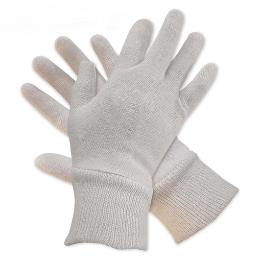 Mens Polyester-cotton Inspectors Gloves w/ Knit Wrist (600 Pairs/Case)
