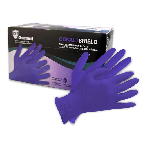 CleanShield Cobalt Shield Nitrile Exam Gloves (1000 Gloves/Case)