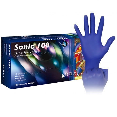 Aurelia SONIC Ultra Soft Powder-Free Nitrile Gloves (1000 Gloves/Case)