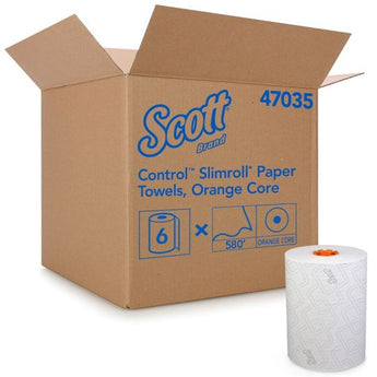 Control Slimroll Paper Towels, Orange Core,(580'/Roll, 6 Rolls/Case) - Gloves To Your Door