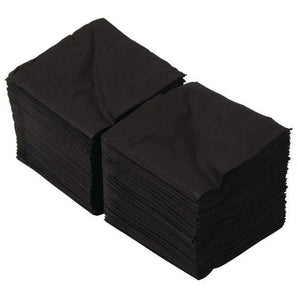 Cocktail Napkins 2 Ply Black 1/4 Fold 1000/Case - Gloves To Your Door