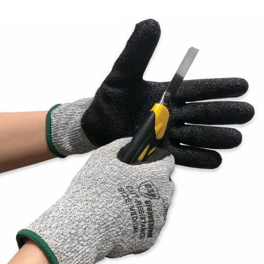 Latex Coated Palm Cut-Resistance Gloves. Level 5 (120 Gloves/Case)