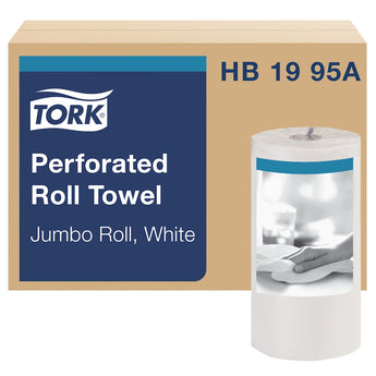 Jumbo Perforated Roll Towel White 210 Sheets 12/Case - Gloves To Your Door