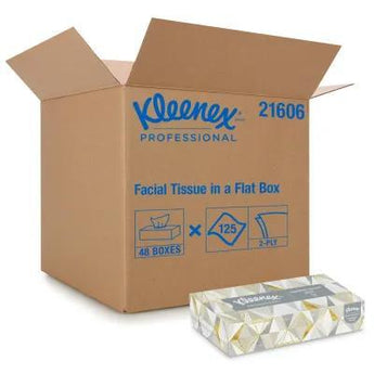 Kleenex® Professional Facial Tissue White Flat Box 48 Packs - Gloves To Your Door