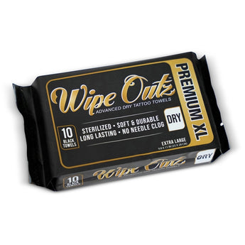 Wipe Outz XL Black Tattoo Towels - Gloves To Your Door
