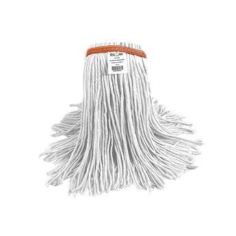 Syn-Pro® Synthetic Narrow Band Wet White Cut End Mop - 12/case - Gloves To Your Door