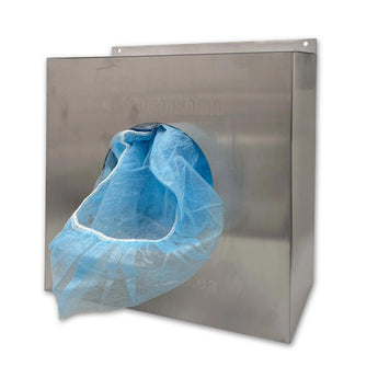Stainless Steel Wall Mountable Hair Cover Dispenser (Capacity=1) 1 Unit - Gloves To Your Door