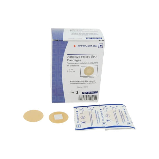 Sterile Adhesive Round Spot Bandage (100/BX)