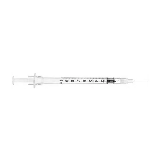 Seringue de sécurité Tb "SOL-CARE" à aiguille fixe 1ml 30g x 1/2" 100082IM (Boîte de 100) 