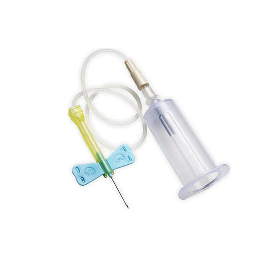 BD Vacutainer Safety-LokBlood Collection Set con soporte preinstalado Aguja de 21 g x 0,75" Tubo de 12" (25/caja)