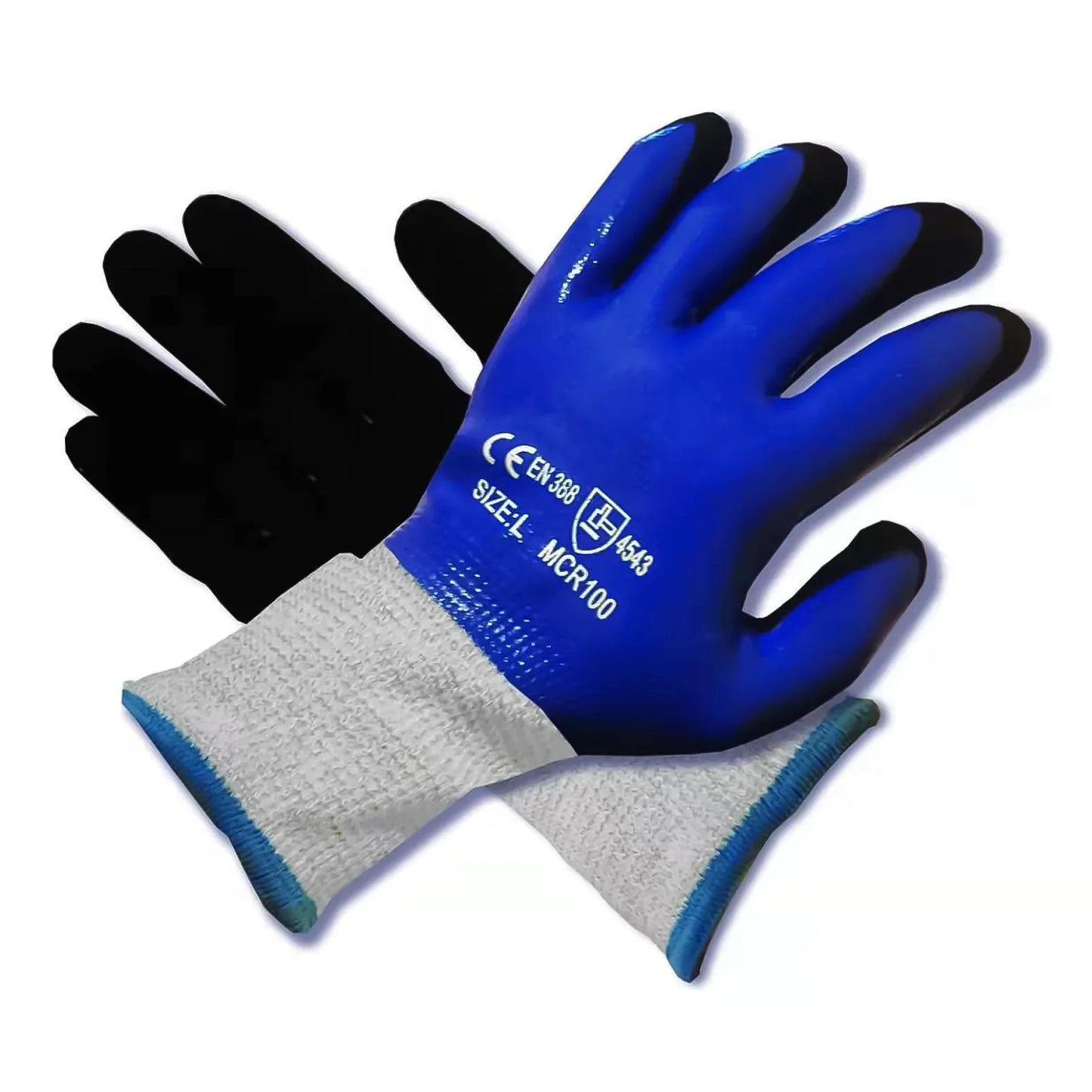 Gants résistants aux coupures niveau 5, paume sableuse entièrement enduite (120 paires/caisse) 