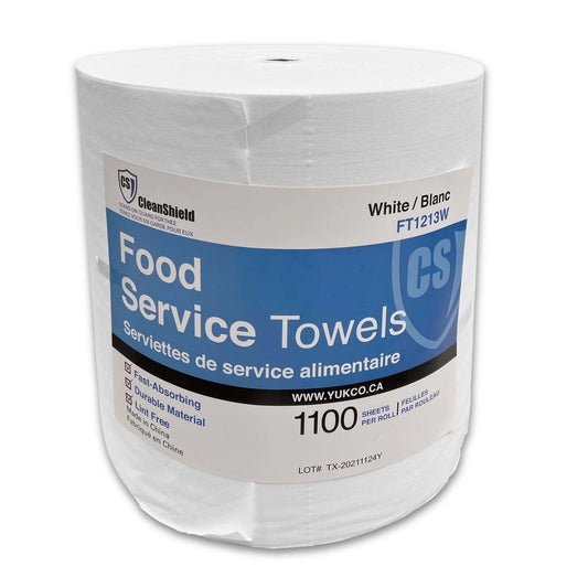 Food Service Towels 12" x 13" (1100 Sheets/Roll)