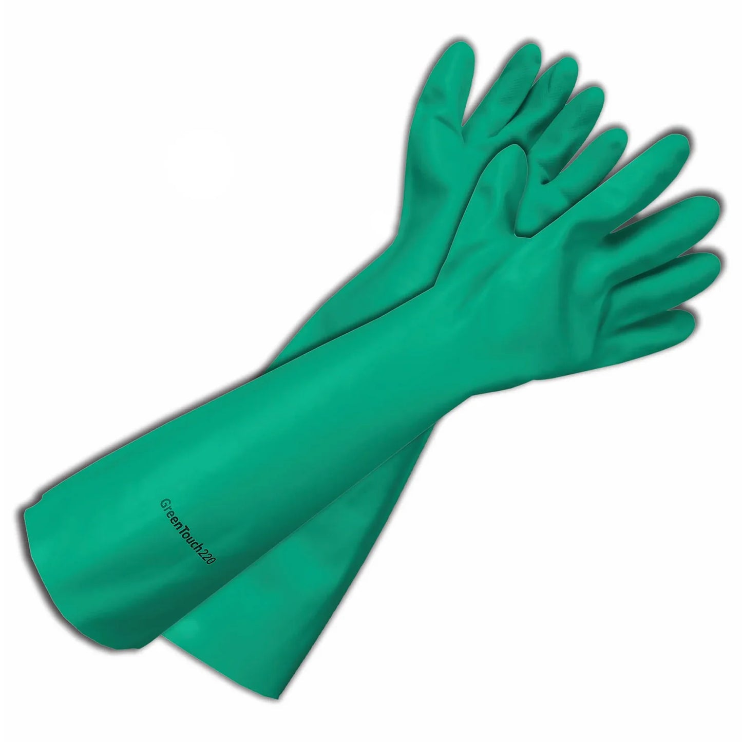 Gants réutilisables en nitrile Green-Touch 22 22 mil 18" (72 paires/caisse) 