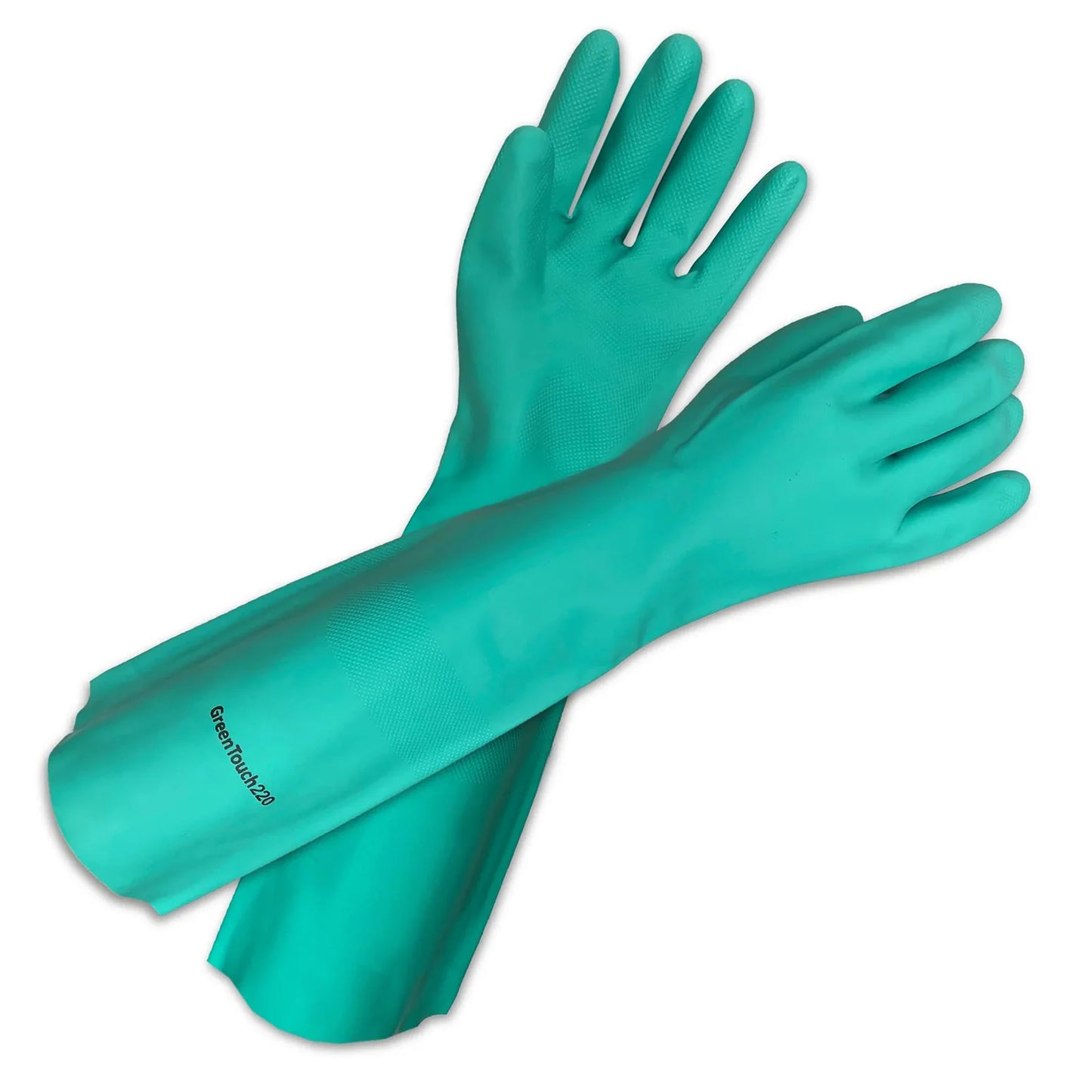 Gants réutilisables en nitrile Green-Touch 22 22 mil 18" (72 paires/caisse) 