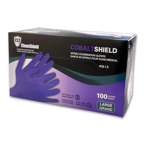 Guantes de examen de nitrilo CleanShield Cobalt Shield (1000 guantes/estuche) 