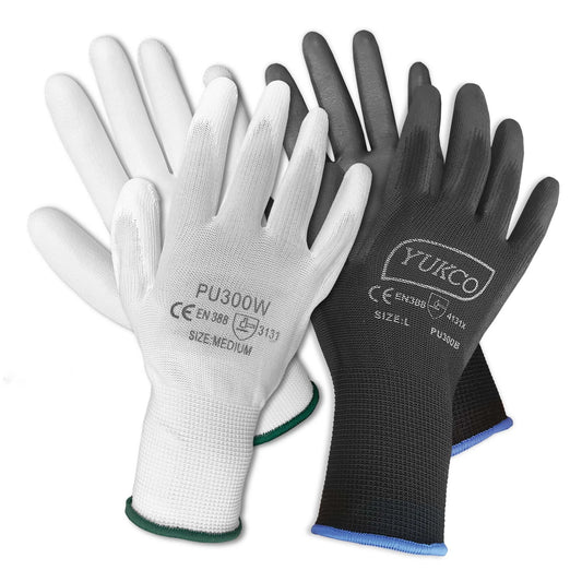 PU 1/2 Coated Nylon Gloves (240 Pairs/Case)