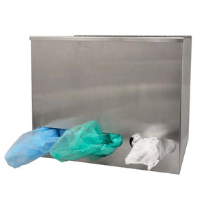 Stainless Steel Wall Mountable Hair Cover Dispenser (Capacity=3) 1 Unit - Gloves To Your Door