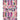 Tapis Fafela rose violet multicolore