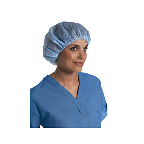 Comfort™ Bouffant Cap, Regular, OD 21" Blue