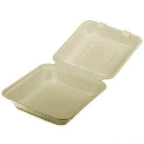 Take-Out 9" Square Hinged Container 200/Case - Gloves To Your Door