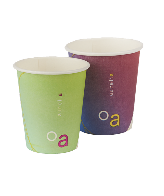 Aurelia Poly-Coated Paper Cups 4oz or 5oz (1000/Case)