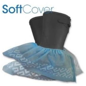 SoftCover Nonwoven Shoe Covers Anti Slip Bottoms (500/Case)